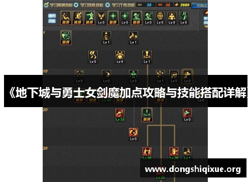 《地下城与勇士女剑魔加点攻略与技能搭配详解》
